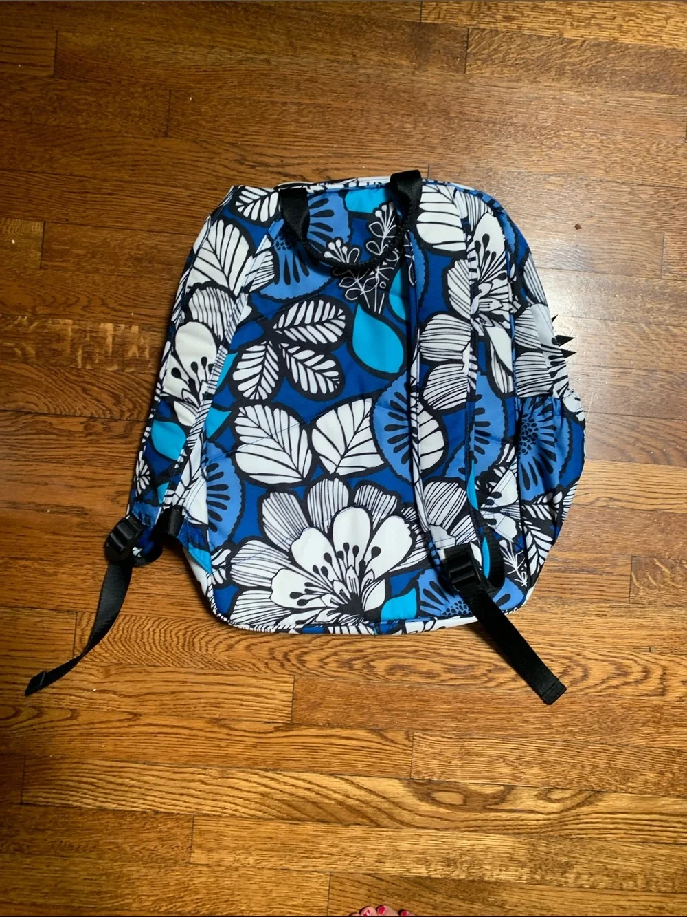 Vera Bradley Blue White Floral Kids Backpack